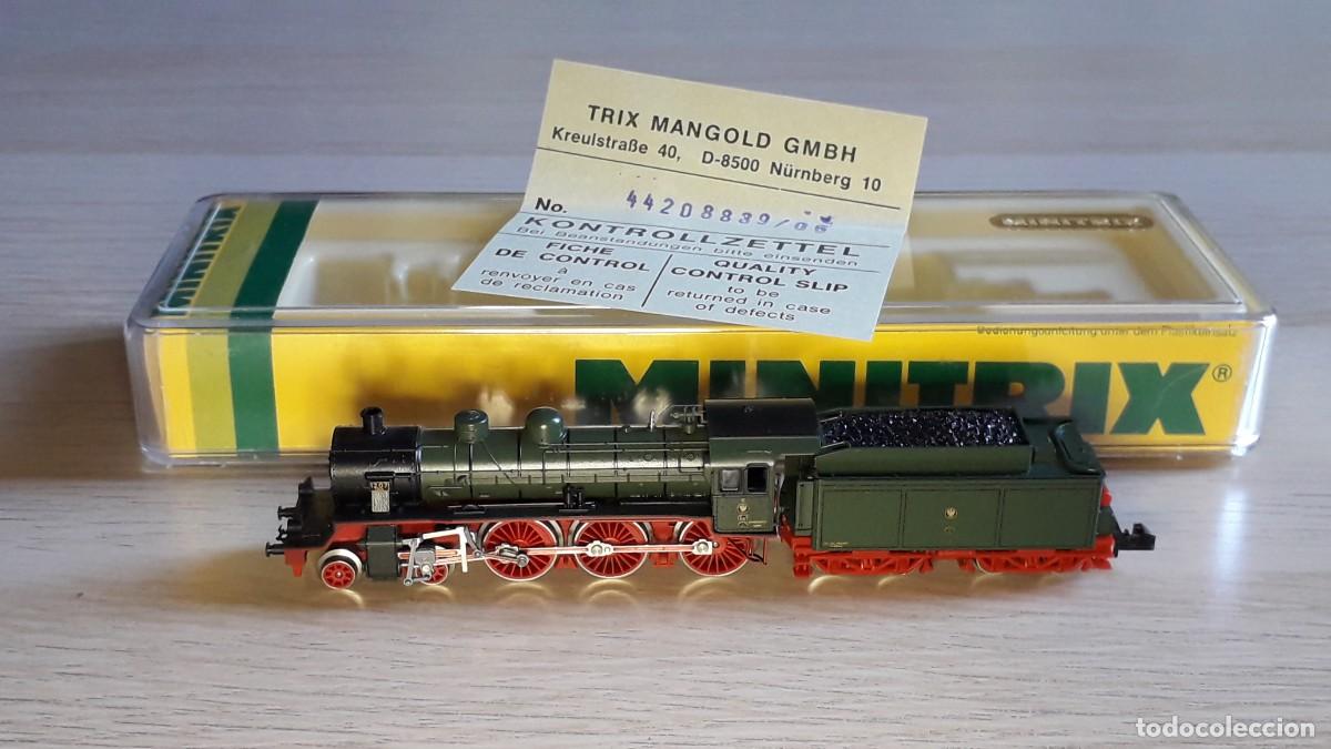 Comboios Escala: Locomotora S 10 1207 KPEV con luz # 2088, esc. N, Minitrix made in Germany, original a&ntilde;os 80.