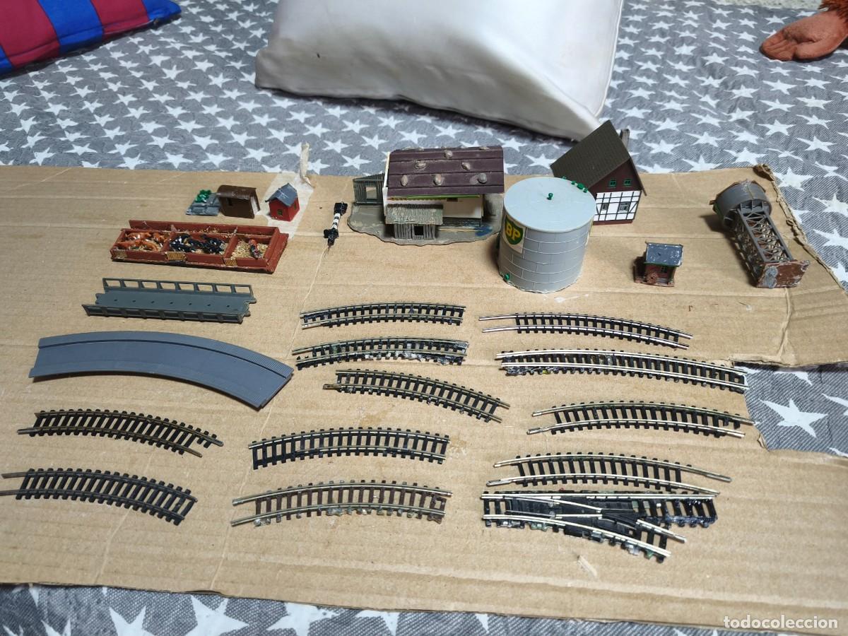 Trenes escala: Lote de varios escala N recuperado de maqueta mirar fotos