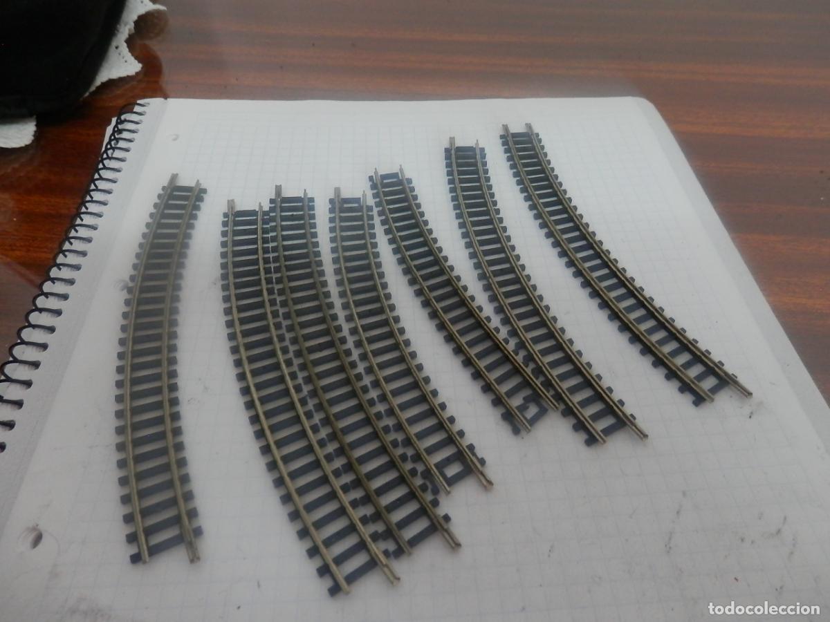 Trenes escala: LOTE CURVAS ESCALA N DE MINITRIX - Foto 2