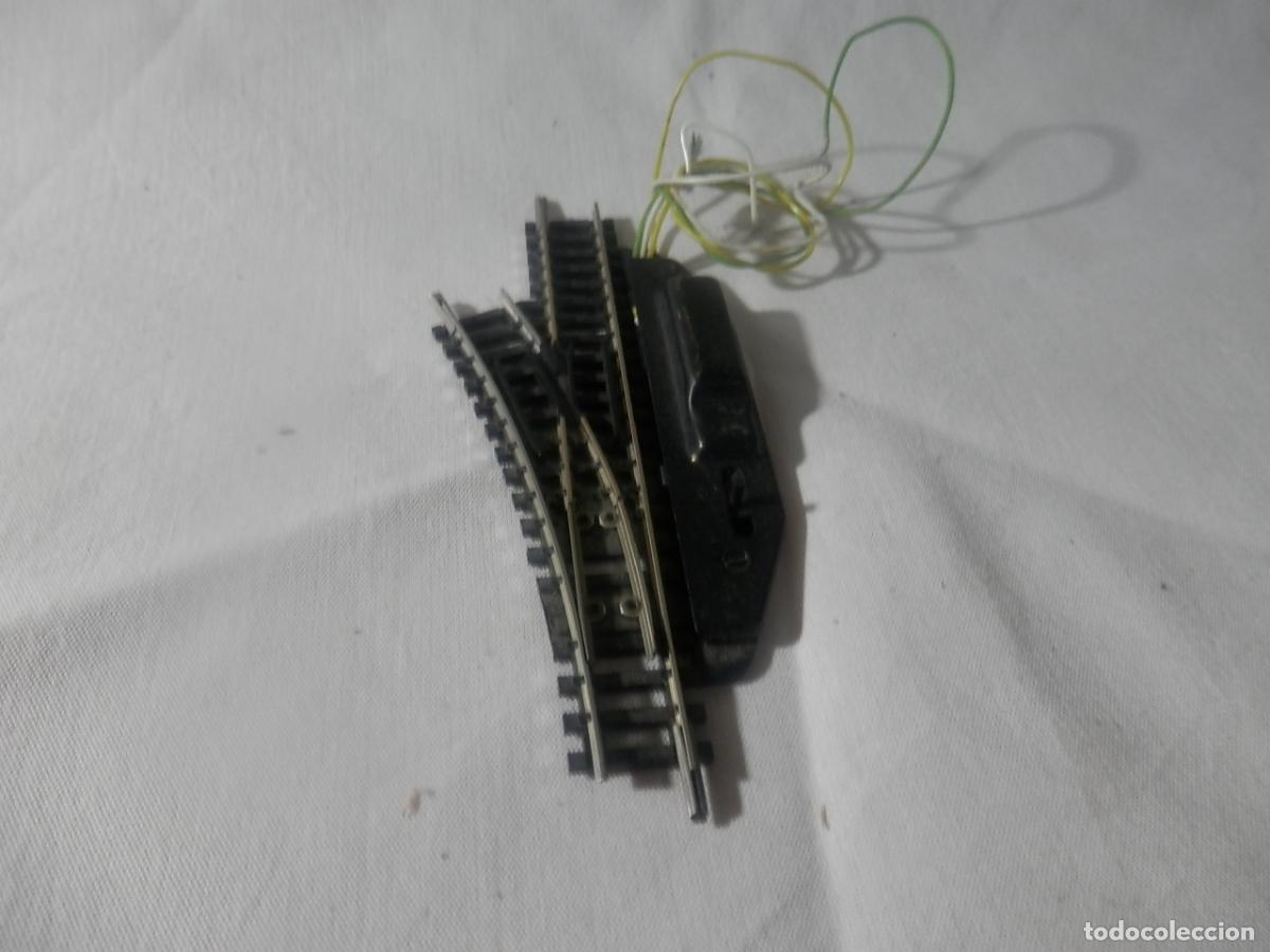 Trenes escala: DESVIO ELECTRICO IZQUIERDO ESCALA N DE MINITRIX
