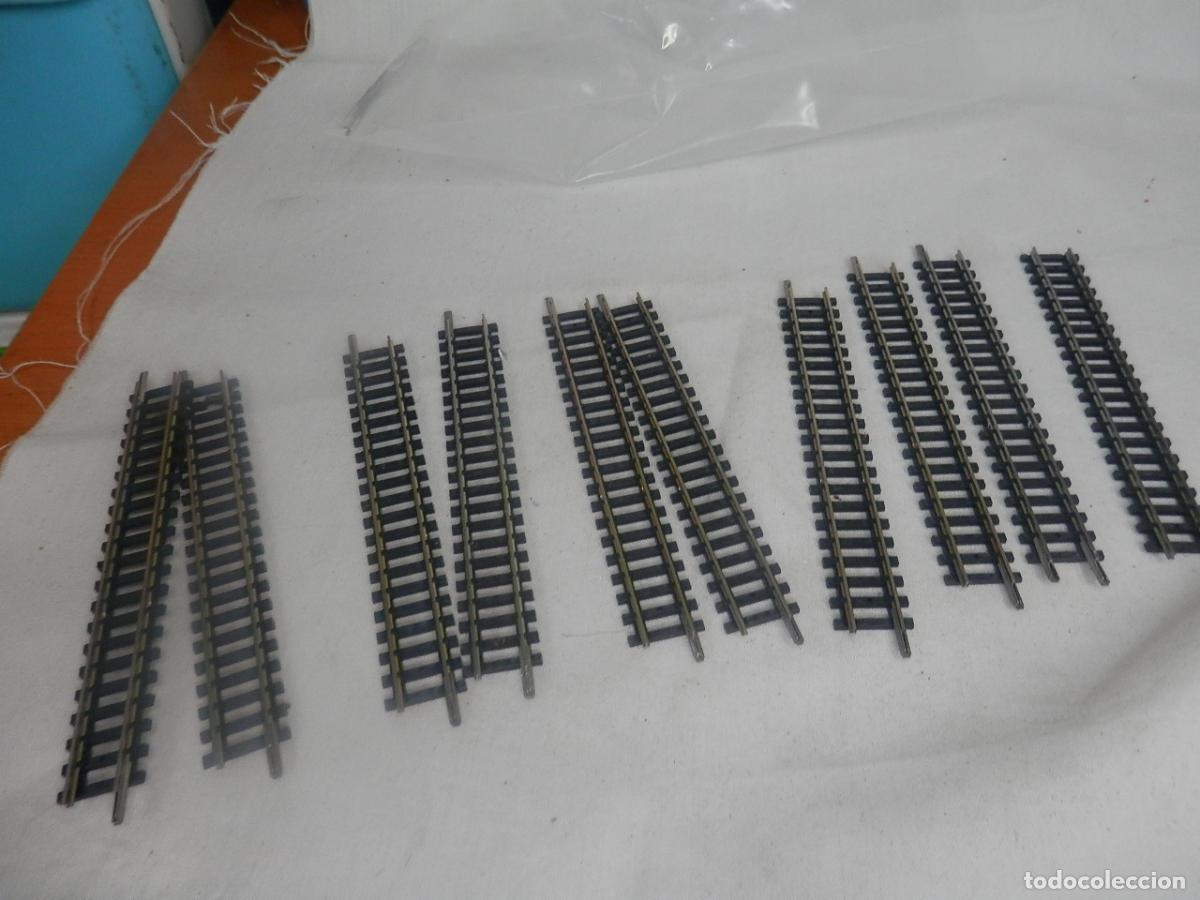 Trenes escala: LOTE 10 VIAS RECTAS REF 4904 ESCALA N DE MINITRIX