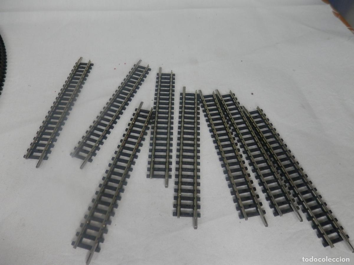 Trenes escala: LOTE 10 VIAS RECTAS REF 4904 ESCALA N DE MINITRIX