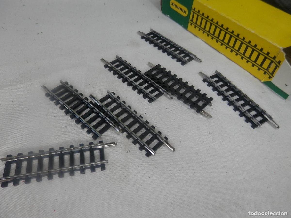Trenes escala: LOTE VIAS RECTAS ESCALA N DE MINITRIX