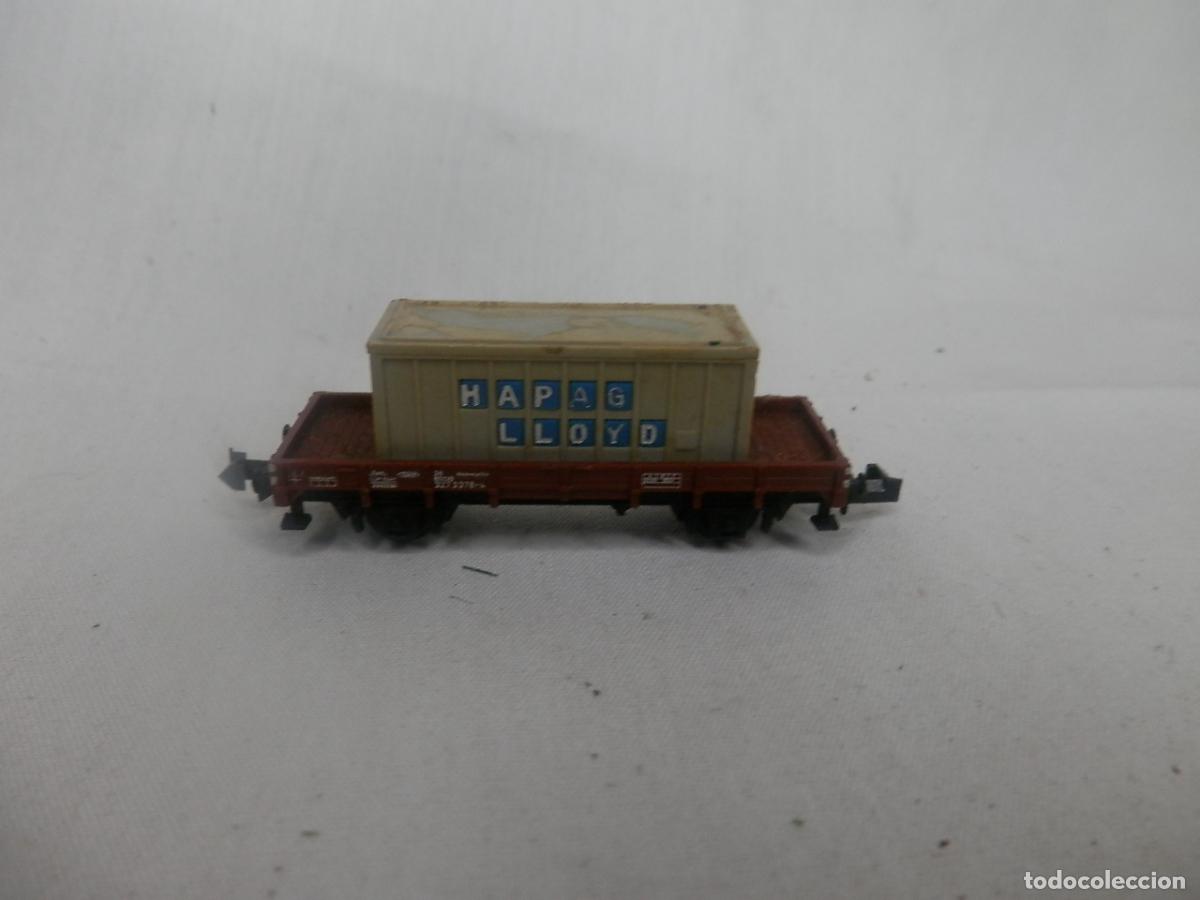 Trenes escala: VAGON BORDE BAJO ESCALA N DE MINITRIX