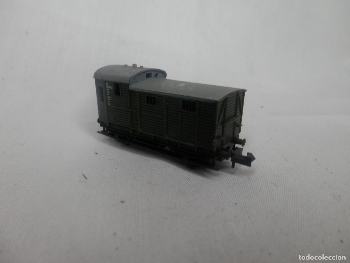Trenes escala: VAGON FURGON ESCALA N DE MINITRIX