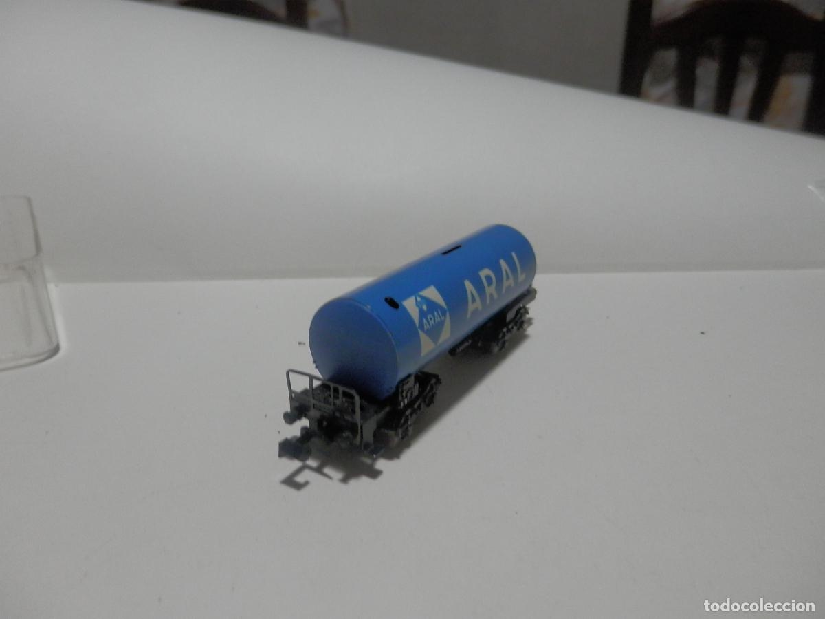 Trenes escala: VAGON CISTERNA ESCALA N DE MINITRIX - Foto 3