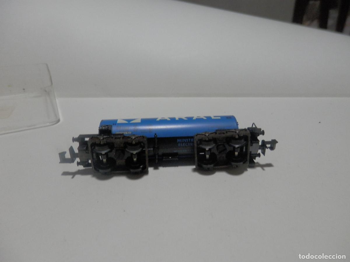 Trenes escala: VAGON CISTERNA ESCALA N DE MINITRIX - Foto 7