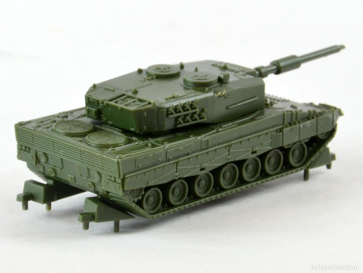 Trenes escala: Roco Escala N Tanque Leopard 2 Impecable con Caja - Foto 3