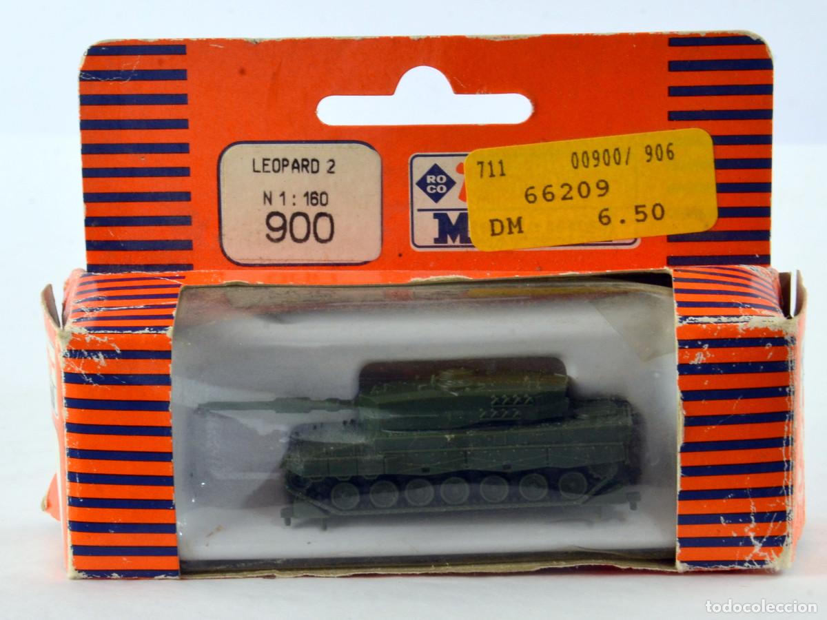 Trenes escala: Roco Escala N Tanque Leopard 2 Impecable con Caja - Foto 5