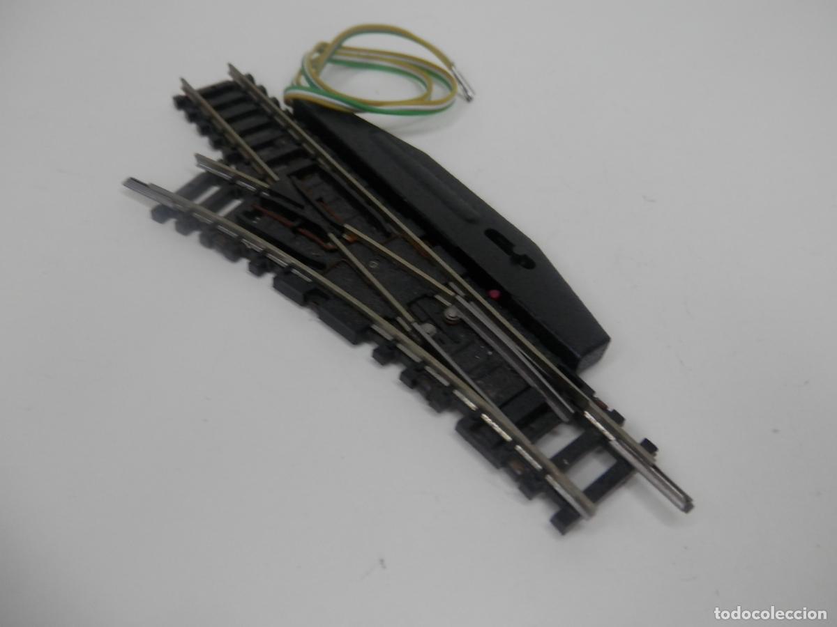 Trenes escala: DESVIO ELECTRICO IZQUIERDO ESCALA N DE MINITRIX
