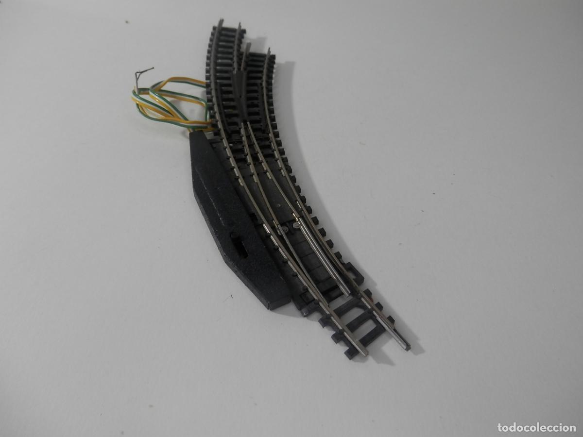 Trenes escala: DESVIO ELECTRICO EN CURVA ESCALA N DE MINITRIX
