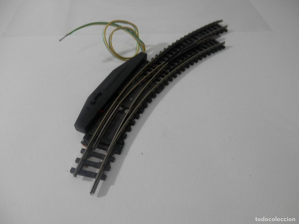 Modelleisenbahnen: DESVIO ELECTRICO EN CURVA ESCALA N DE MINITRIX