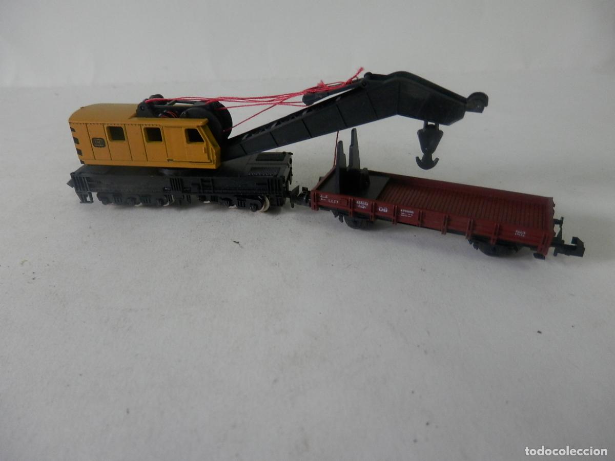Trenes escala: GRUA ESCALA N DE MINITRIX - Foto 2