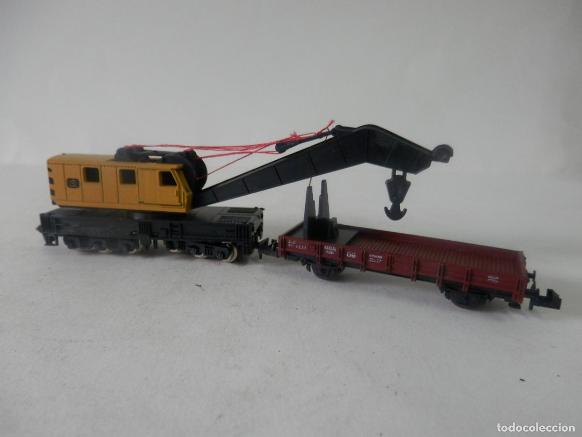 Trenes escala: GRUA ESCALA N DE MINITRIX - Foto 4
