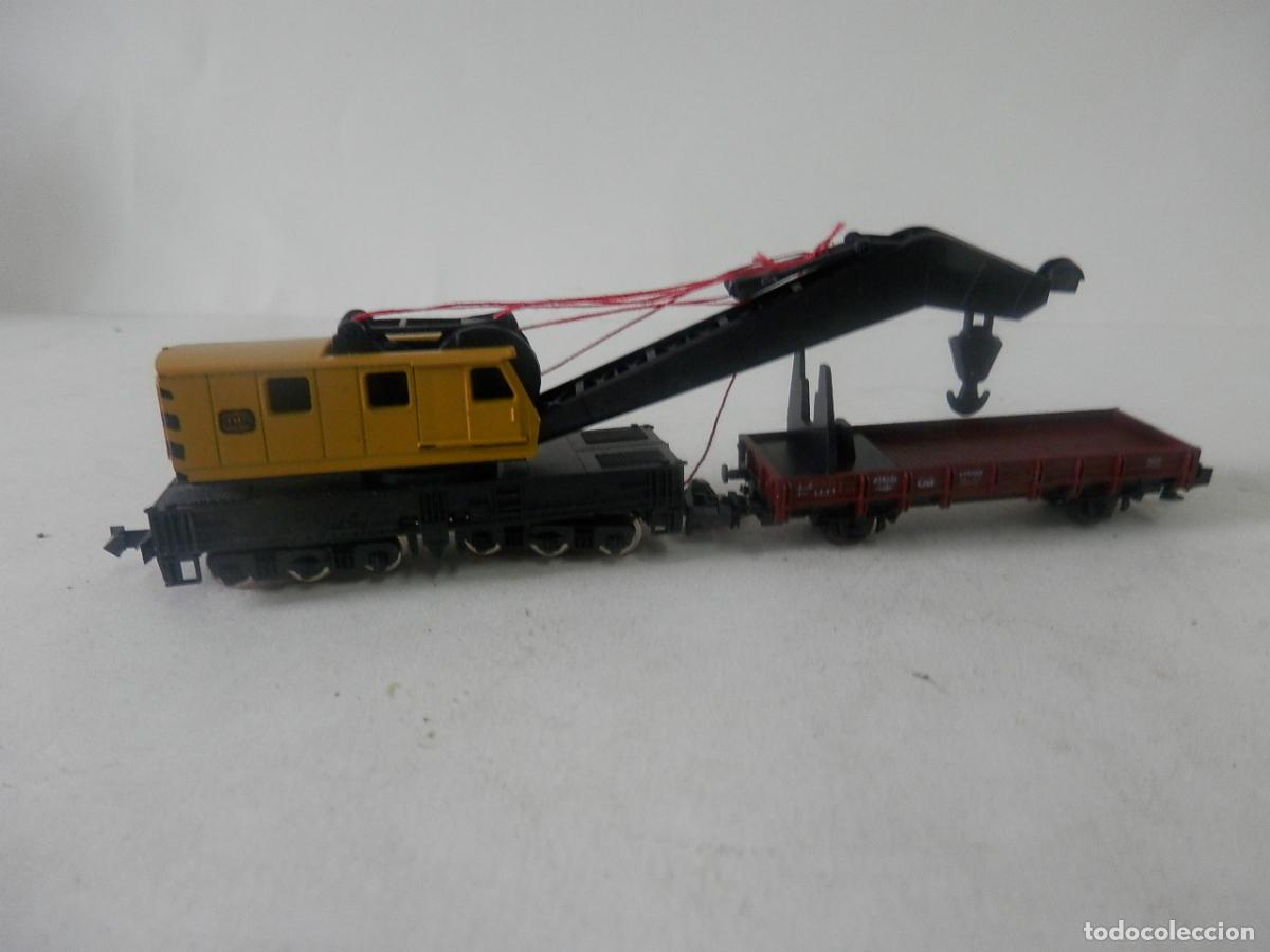 Trenes escala: GRUA ESCALA N DE MINITRIX - Foto 6