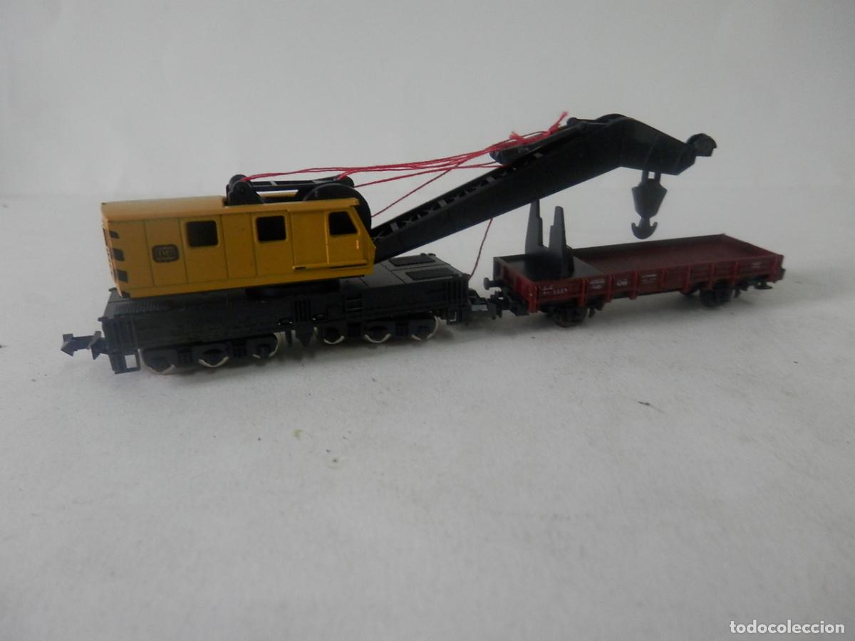 Trenes escala: GRUA ESCALA N DE MINITRIX - Foto 8