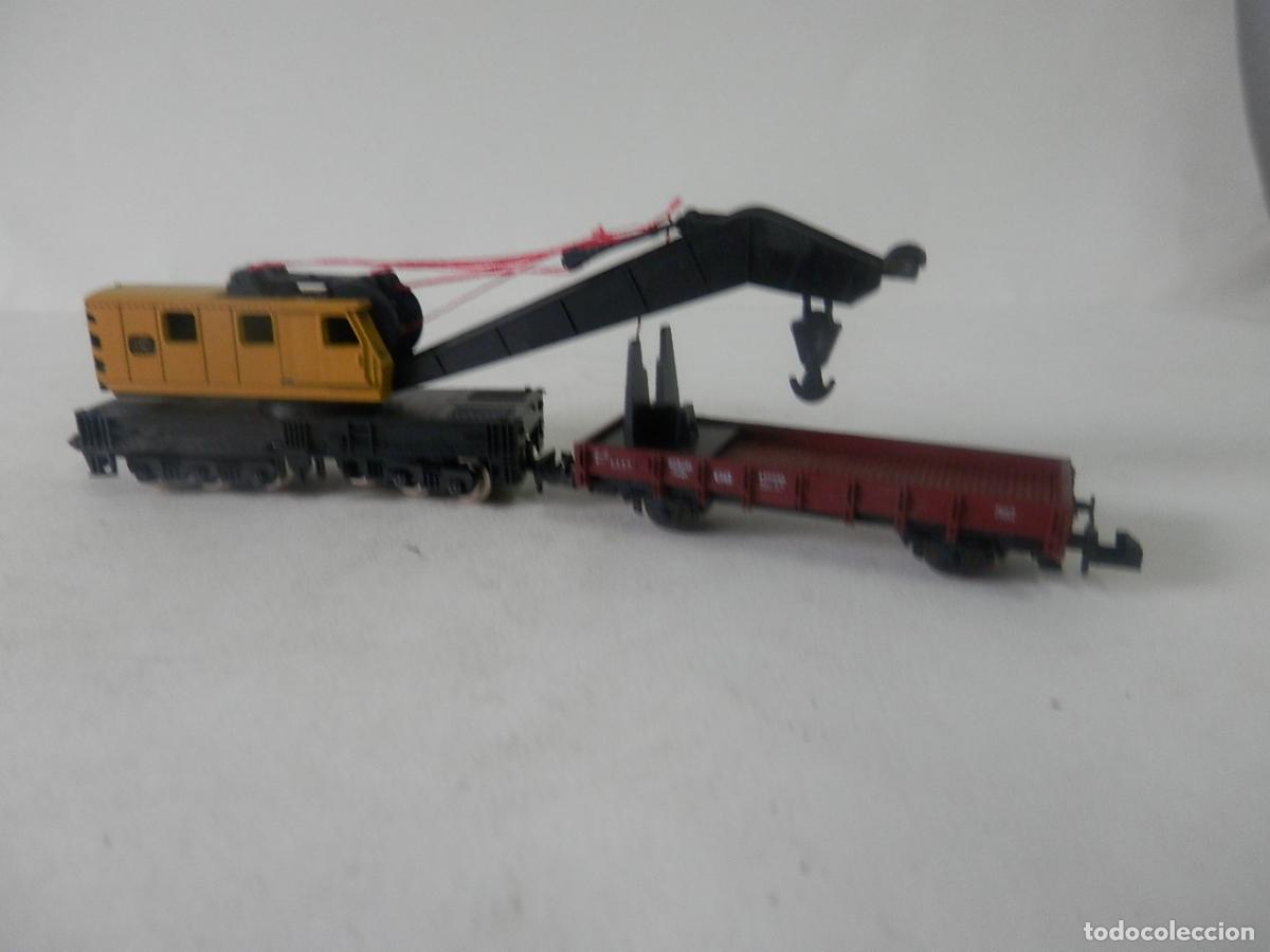 Trenes escala: GRUA ESCALA N DE MINITRIX - Foto 9