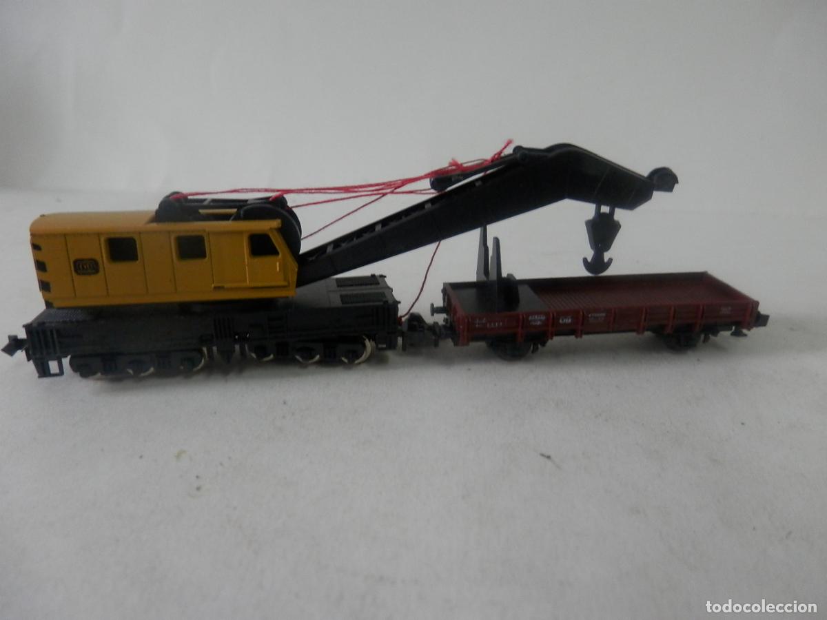 Trenes escala: GRUA ESCALA N DE MINITRIX - Foto 10