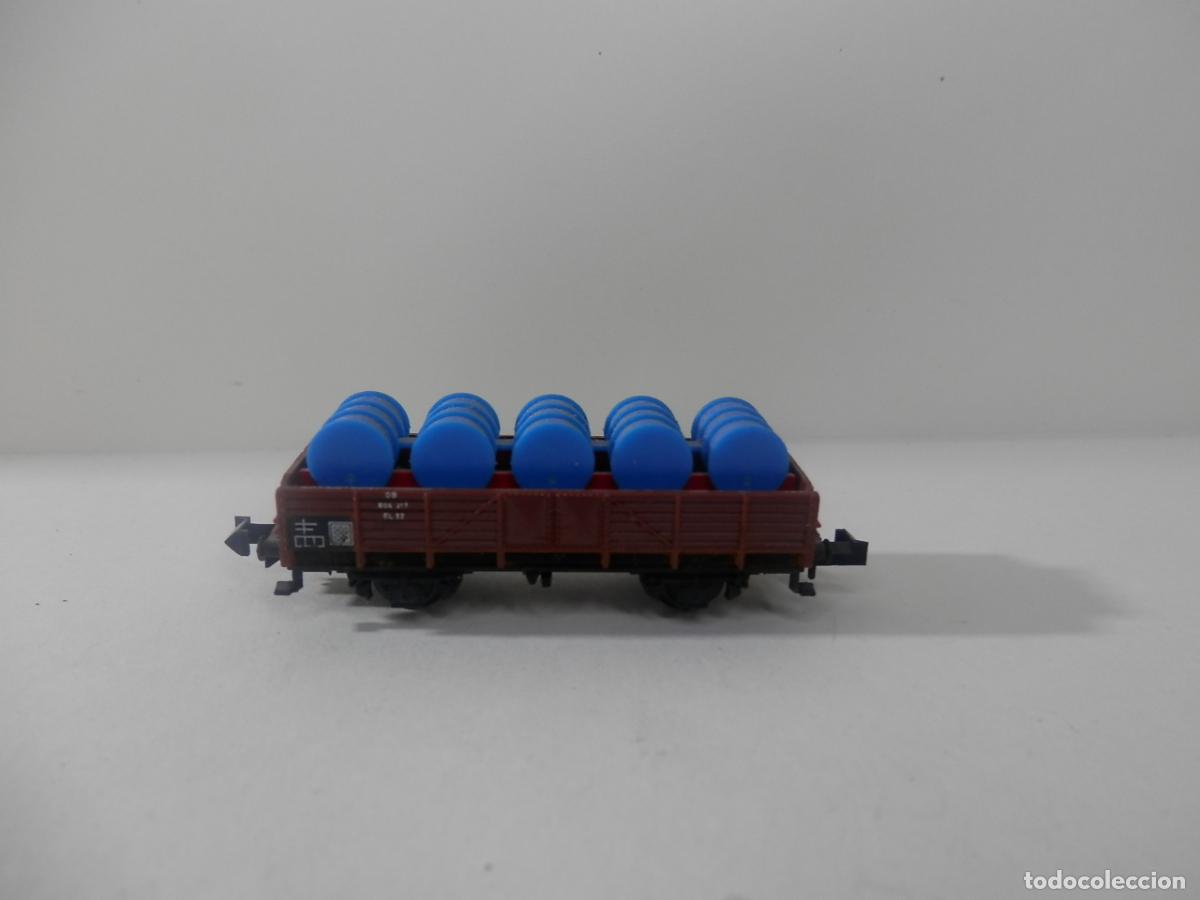 Trenes escala: VAGON BORDE BAJO ESCALA N DE MINITRIX