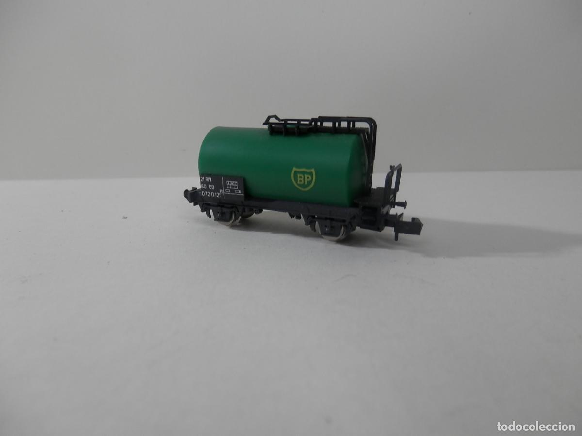 Trenes escala: VAGON CISTERNA ESCALA N DE MINITRIX - Foto 3
