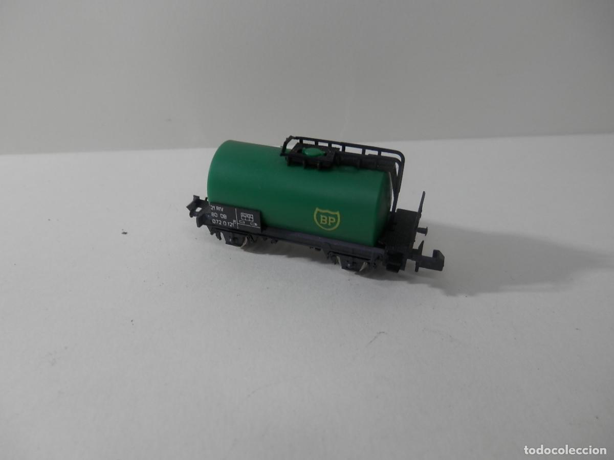 Trenes escala: VAGON CISTERNA ESCALA N DE MINITRIX - Foto 4