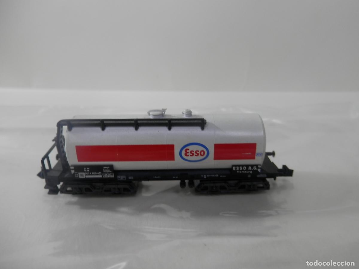 Trenes escala: VAGON CISTERNA ESSO ESCALA N DE MINITRIX