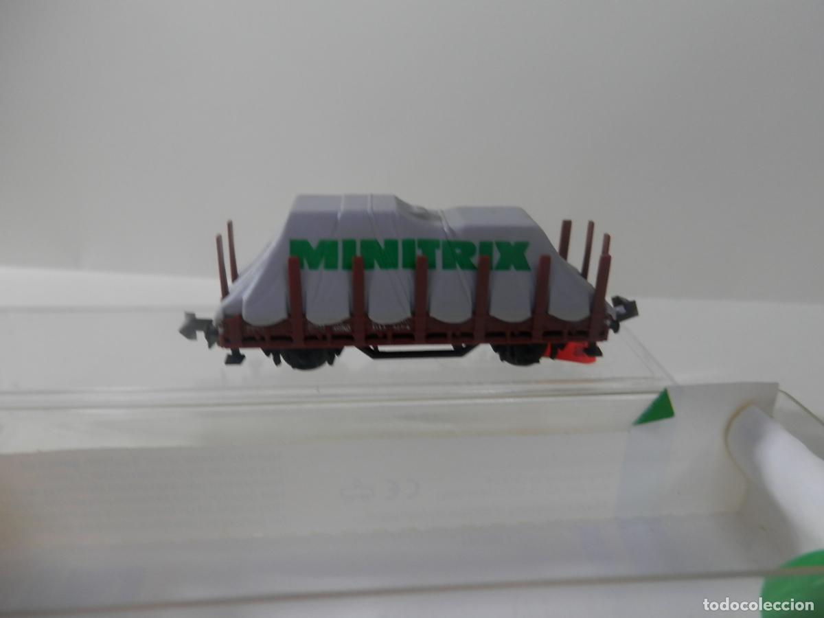 Trenes escala: VAGON TELERO ESCALA N DE MINITRIX