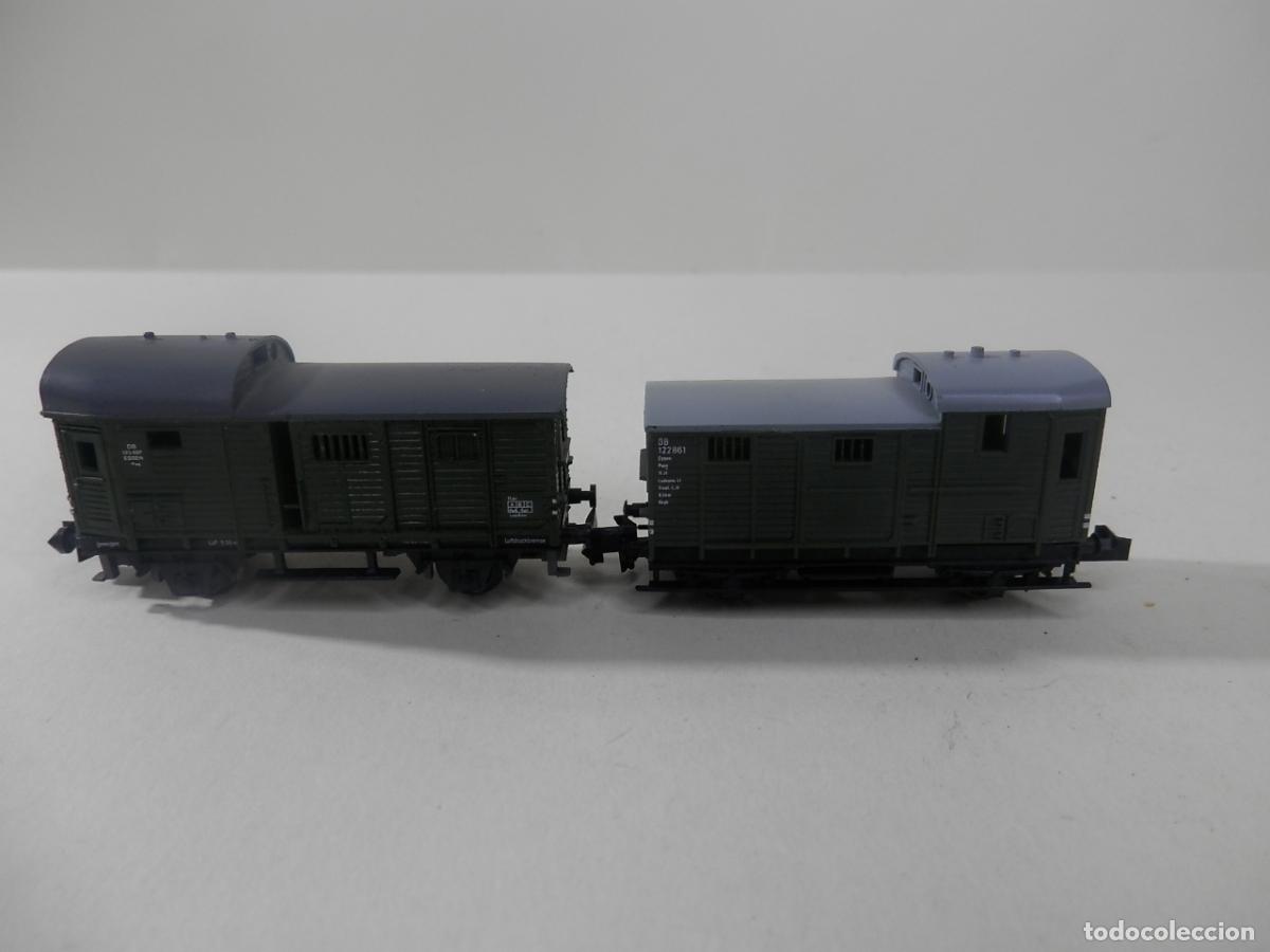 Trenes escala: LOTE VAGONES FURGON ESCALA N DE MINITRIX
