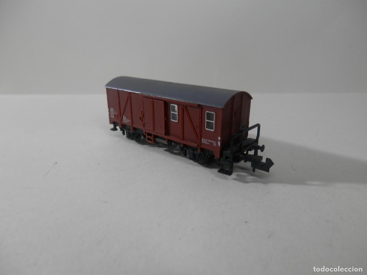 Trenes escala: VAGON FURGON ESCALA N DE MINITRIX