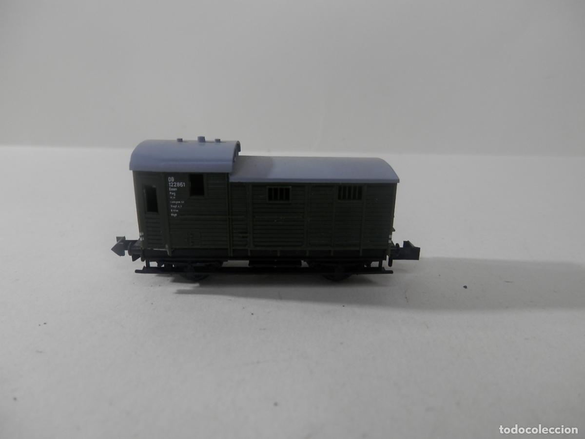 Trenes escala: VAGON FURGON ESCALA N DE MINITRIX