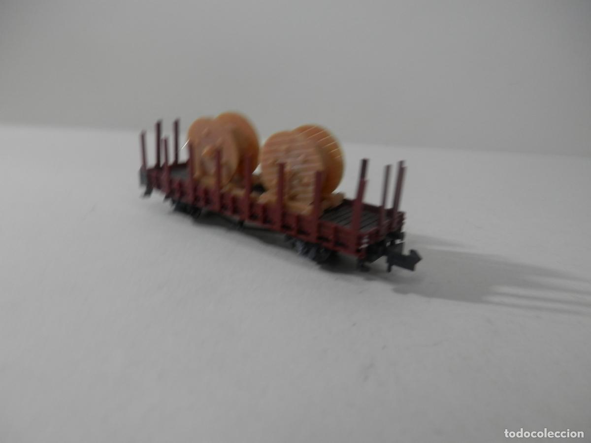 Trenes escala: VAGON TELERO ESCALA N DE MINITRIX - Foto 2