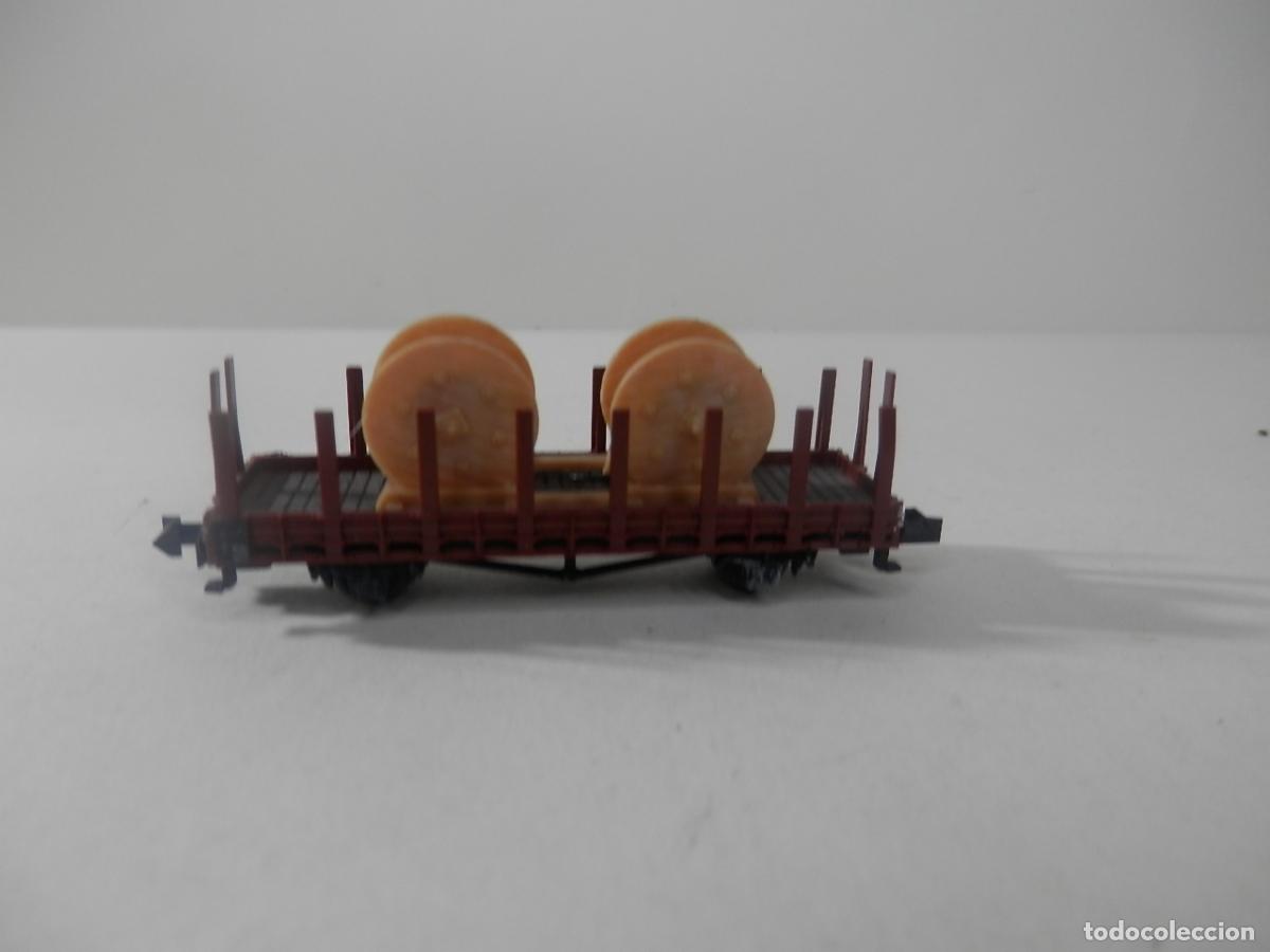 Trenes escala: VAGON TELERO ESCALA N DE MINITRIX - Foto 3