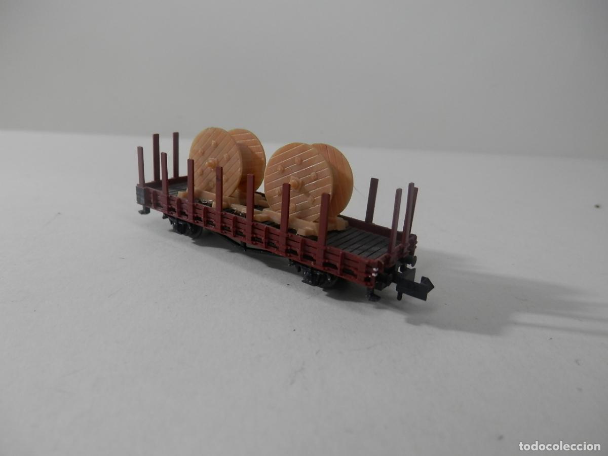 Trenes escala: VAGON TELERO ESCALA N DE MINITRIX - Foto 5