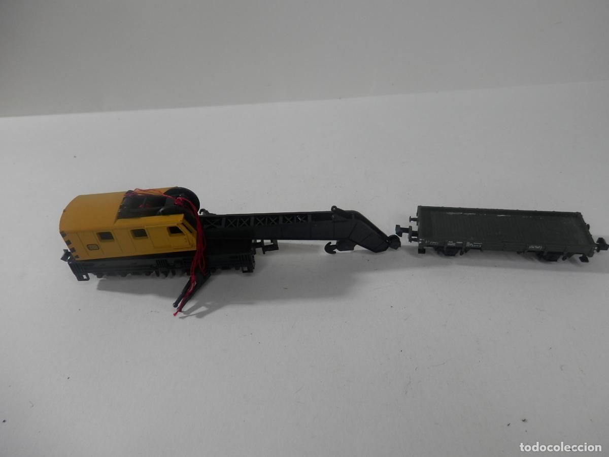 Trenes escala: GRUA ESCALA N DE MINITRIX