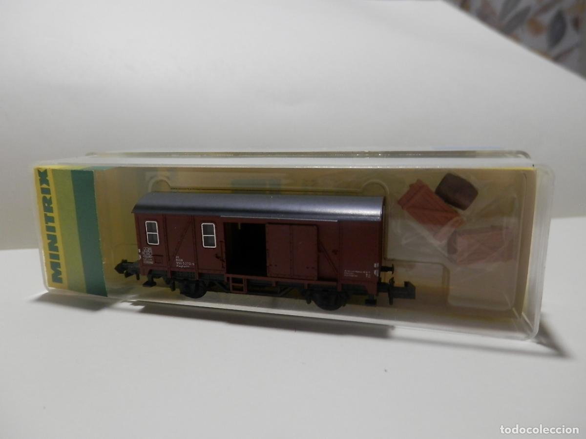Trenes escala: VAGON FURGON ESCALA N DE MINITRIX
