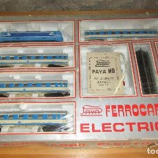 Trenes Escala: ANTIGUO TREN FERROCARRIL ELECTRICO PAYA H0 - EN SU CAJA ORIGINAL. Lote 363764180