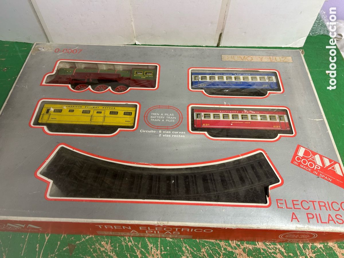 Trenes Escala: TREN PAYA NUEVO A PILAS HUMO Y LUZ RF 0-0007