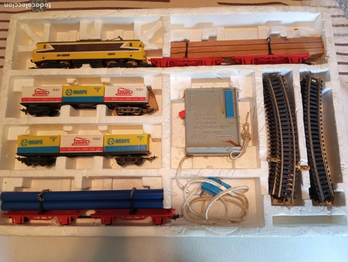Trenes Escala: caja de tren de mercancias de E.HO completa y funcionando de PAYA IBI ALICANTE