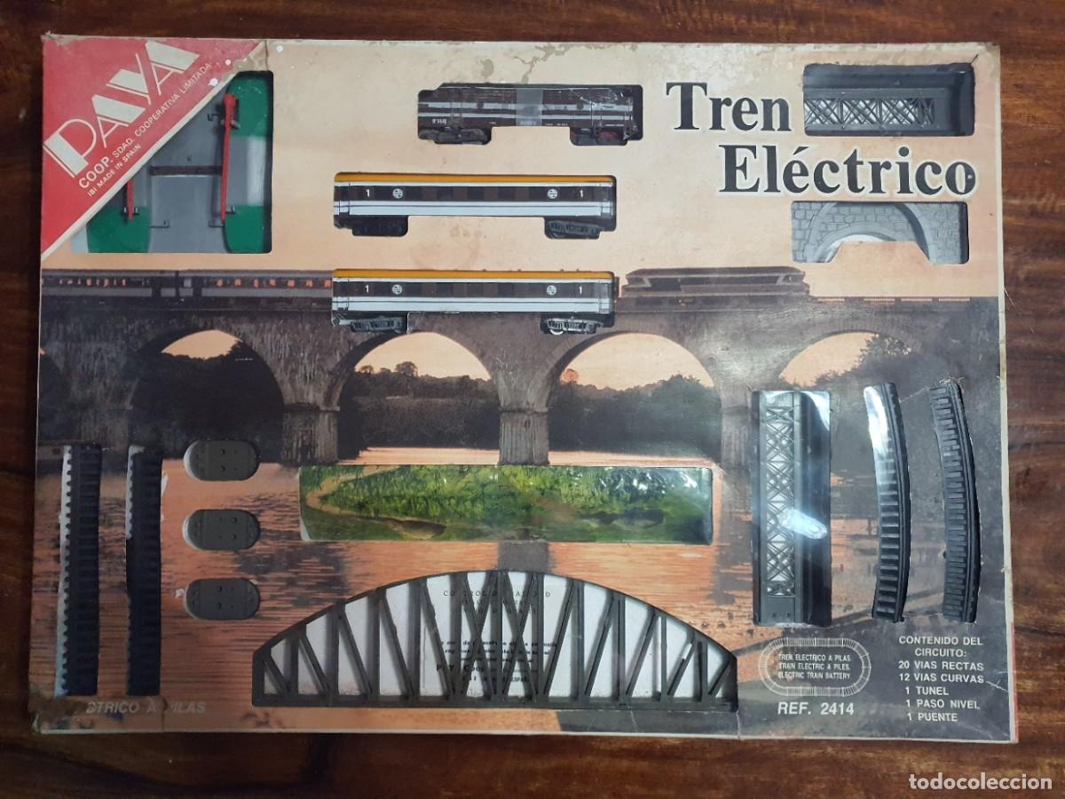 Trenes escala: Tren El&eacute;ctrico PAYA Vintage (A&ntilde;os 70) - Made in Spain - Set Completo