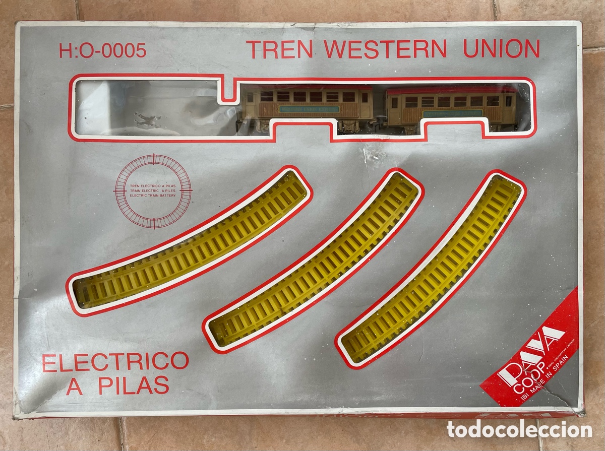 Trenes escala: Antiguo TREN WESTERN UNION Juguetes PAY&Aacute;