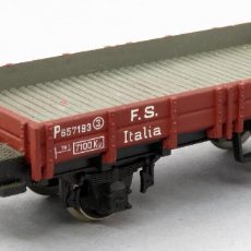 Trenes Escala: VAGÓN BORDE BAJO RIVAROSSI H0 ITALY AÑOS 70