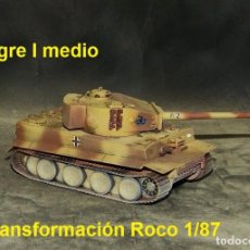 Trenes Escala: TIGRE I MEDIO, TRANSFORMACIÓN DE ROCO 1/87. Lote 339426153