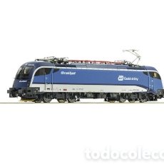 Trenes Escala: LOCOMOTORA ELÉCTRICA TAURUS SERIE 1216 ”RAILJET” CD-OBB - ROCO - 70487 - ESCALA H0.. Lote 366144966