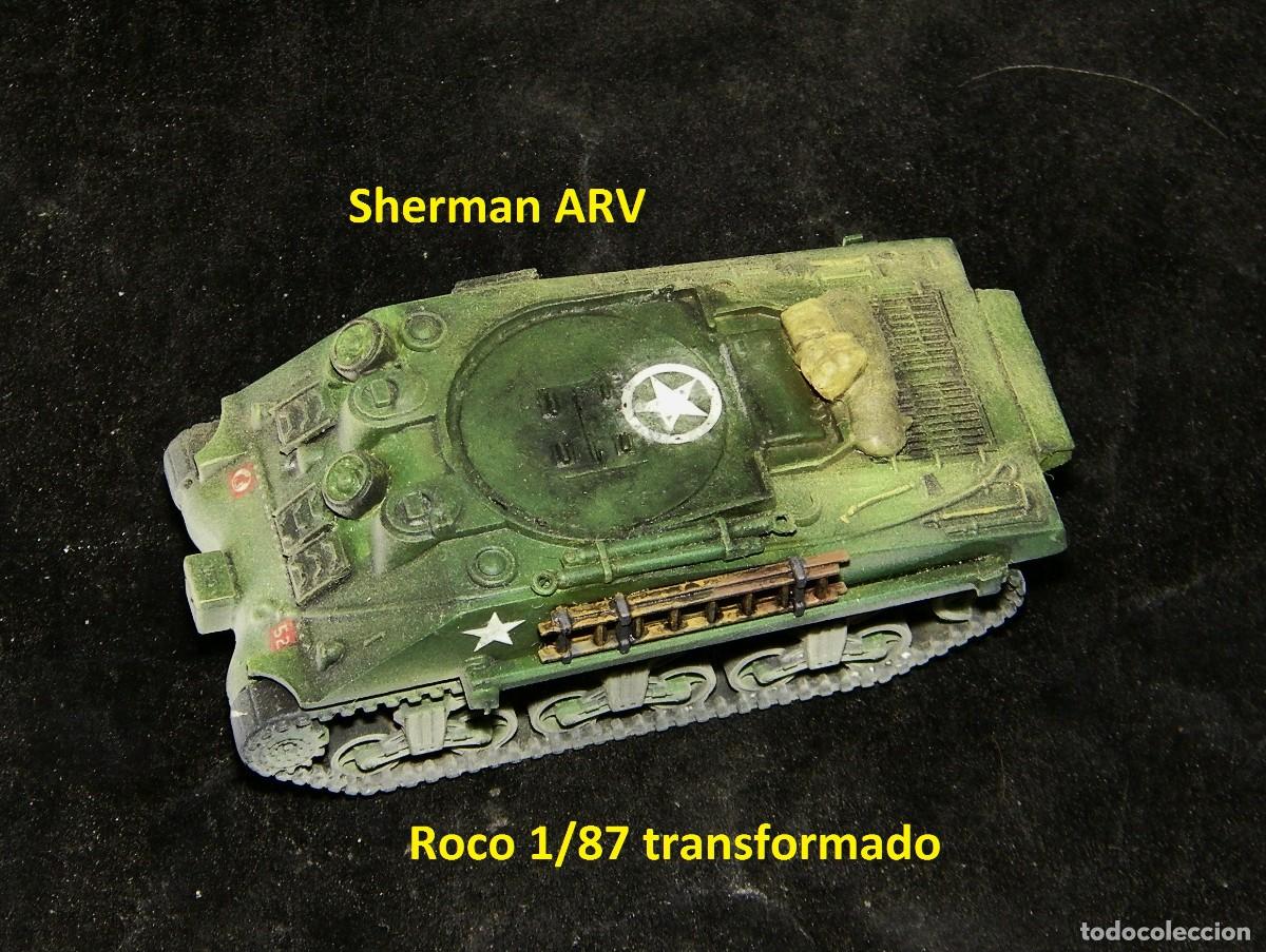 Trenes escala: Sherman ARV brit&aacute;nico, Roco transformado - Foto 1