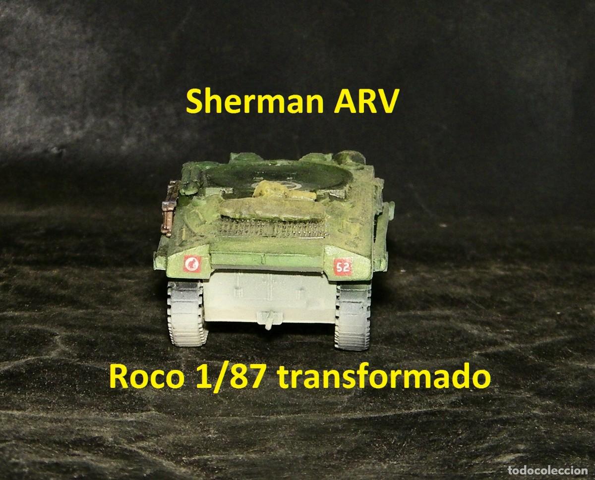Trenes escala: Sherman ARV brit&aacute;nico, Roco transformado - Foto 2