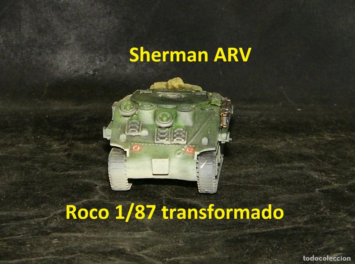 Trenes escala: Sherman ARV brit&aacute;nico, Roco transformado - Foto 4