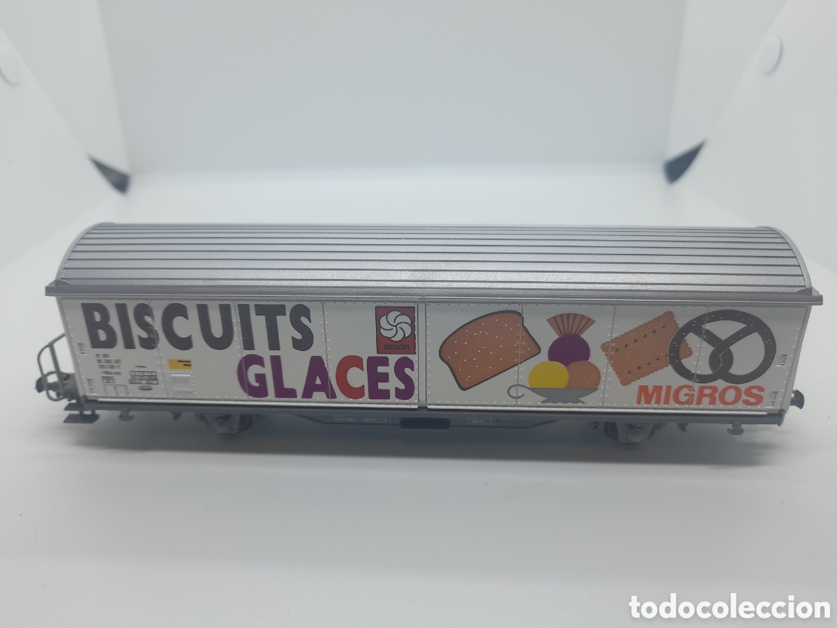 Trenes escala: VAGON ROCO. BISCUITS GLACES. ESCALA HO. REF. 46164. SIN USAR - Foto 3