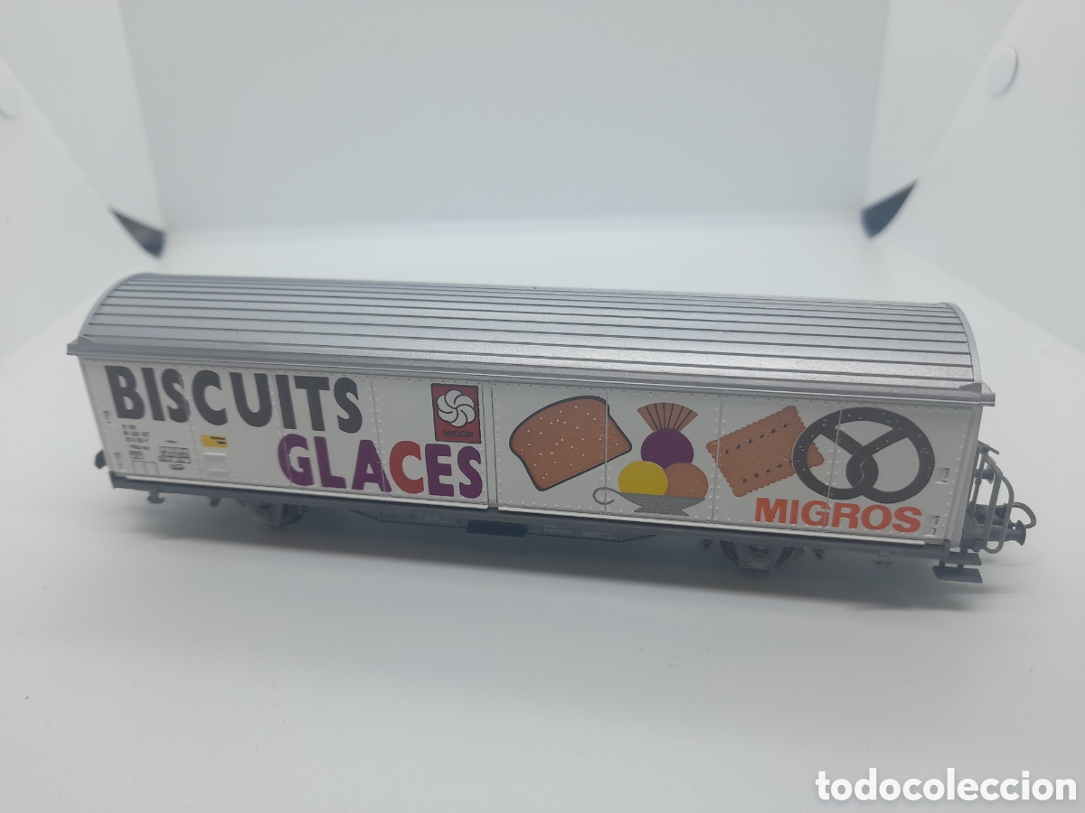 Trenes escala: VAGON ROCO. BISCUITS GLACES. ESCALA HO. REF. 46164. SIN USAR - Foto 5