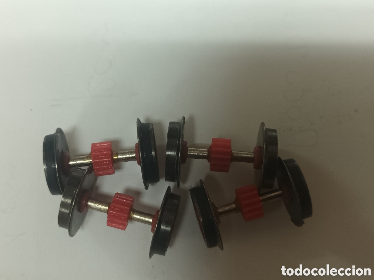 Trenes escala: 4 ejes con ruedas y engranaje ho roco - Foto 2