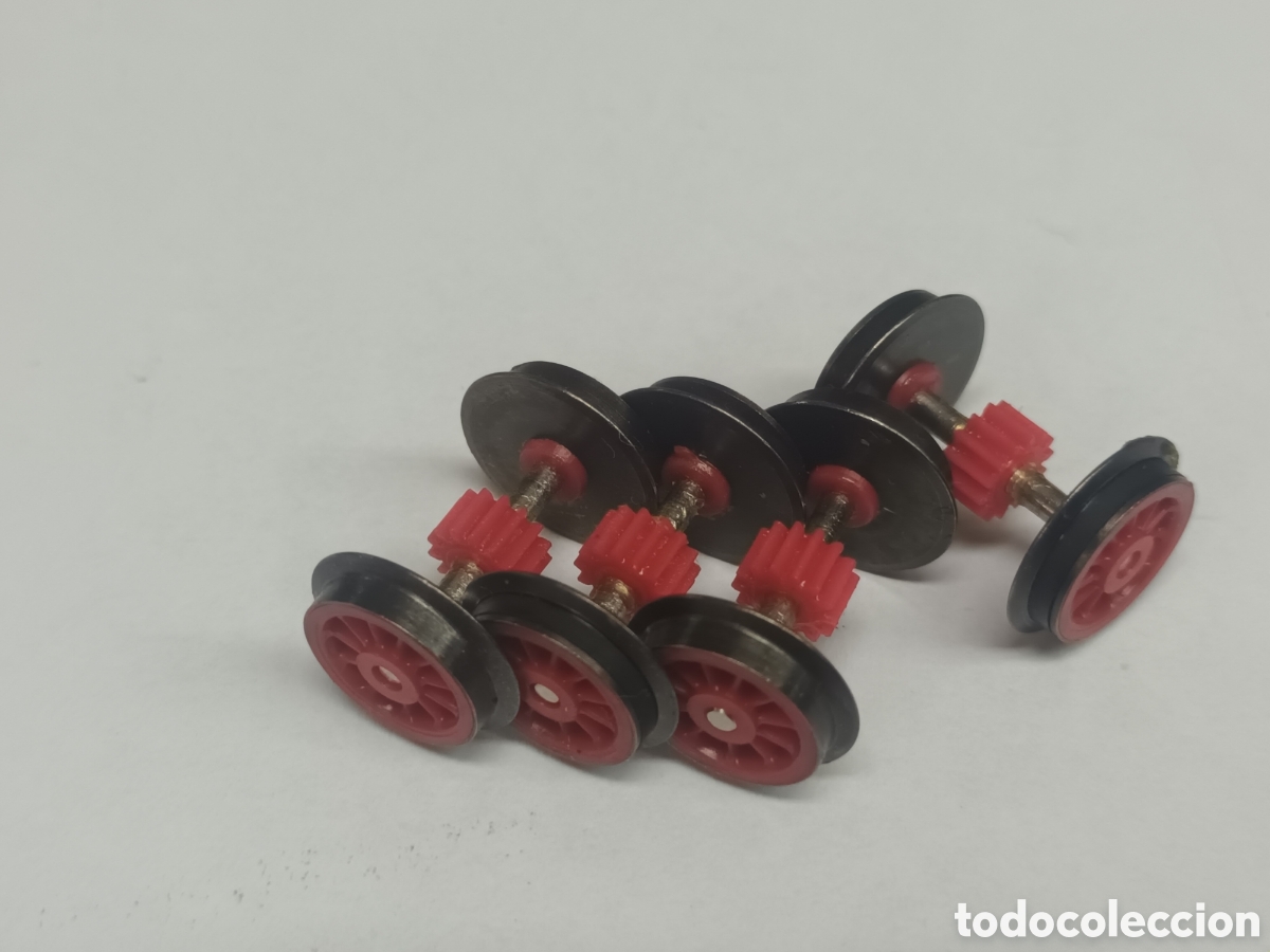 Trenes escala: 4 ejes con ruedas y engranaje ho roco - Foto 4